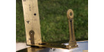 Precision sundial Kroiss lens D59 accurate to the minute Unique location produced brass stainless steel